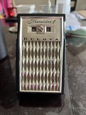 Vintage BULOVA Transistor 8 Hand Radio with Stand picture
