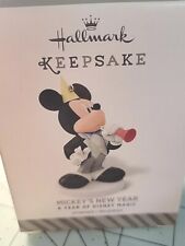 NEW 2015 HALLMARK KEEPSAKE MICKEY'S NEW YEAR CHRISTMAS ORNAMENT MICKEY MOUSE Z6 picture