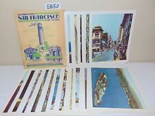 SP SOUTHERN PACIFIC LINES GLAMOROUS SAN FRANCISCO IN COLOR  16 PRINTS 1944 picture