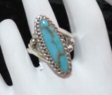 Navajo Sterling Turquoise Ring #902 SIGNED picture