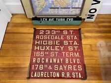 1948 NY NYC QUEENS BUS ROLL SIGN ROSEDALE ROCKAWAY RAILROAD STATION HIGBIE 165th picture