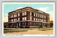 Newton KS-Kansas, Newton High School, Antique, Vintage c1927 Souvenir Postcard picture