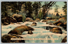 Estes Park, Colorado - Rapids, Big Thompson River - Vintage Postcard - Posted picture
