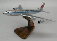 B-707 Trans Global Air B707 Airplane Desk Wood Model  Large New picture