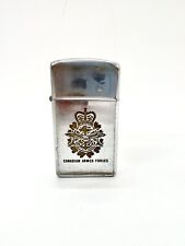 Vintage Zippo Lighter Canadian Armed Forces Slim 1967 Military Army Navy picture
