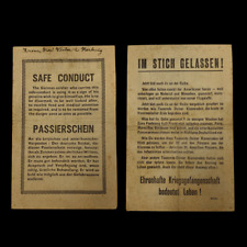 WWII 1944-1945 Allied Air Dropped German Propaganda Leaflet European Theater picture