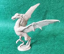 Vintage  1989 Ral Partha Pewter Dragon Figurine Signed SANDRA GARRITY picture