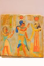Marvelous Wall relief of God Oiris and Goddess Isis and Goddess Nephthys picture
