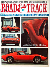 Road & Track Magazine October 1966 Cars Lamborghini P400 Fiat Jaguar picture