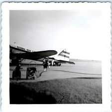 c1940s Douglas C-47 Skytrain? Airplane Real Photo Ozark Air Lines N147D C47 picture