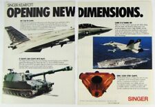 Vintage 1987 Grumman F-14 Tomcat Fighter Aircraft Print Ad picture