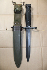 Original US Military Issue Vietnam Era Colt USM7 Bayonet Knife with Scabbard J7 picture