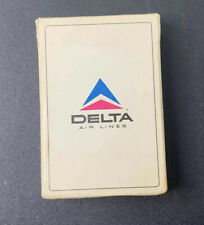 Vintage 1980's Delta Air Lines Playing Cards Open Pack Dallas/Ft Worth Colorful picture