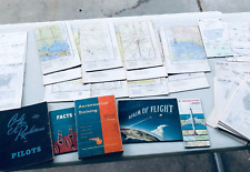 Vintage 1950's and 1960's Aeronautical Flight Charts Maps books lot picture