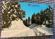 Vintage Postcard - General Hitchcock Highway on Snowy Mt. Lemmon in Tucson, AZ picture