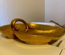 Stouffer Studios Handled China Serving Dish 22KT Gold finish Circa 1920 Germany picture