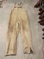 ORIGINAL WWII US ARMY TANKER TANK BIB OVERALLS COVERALLS-LARGE picture