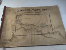 Vtg June 1956 Southern Pacific Lines Division Maps Book 15.5