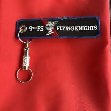 9th FS (Fighter Squadron) Flying Knights Keychain Air Force Preowned F-117 picture