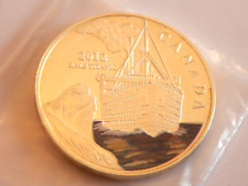 1912 - 2012 Titanic Anniversary Queen Elizabeth II Silver Plate Canada CoinCoin  picture