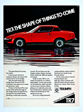 1975 Triumph TR 7 Vintage The Shape Of Things To Come Red Original Print Ad picture
