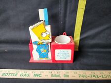 Vintage The SIMPSONS Bart Simpson Toothbrush Timer Bathroom Set Works picture