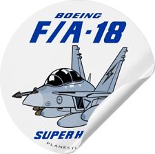 RAAF Boeing F-18 Super Hornet Pudgy Round Sticker picture