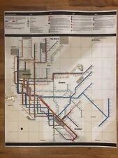 1972 Laminated New York City Transit Authority InCar Subway Map MASSIMO VIGNELLI picture