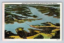Grand Glaize Bridge MO-Missouri, Aerial View Lake of Ozarks, Vintage Postcard picture