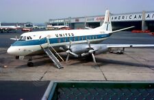 United Airlines Vickers Viscount N7425 at EWR August 1962 8