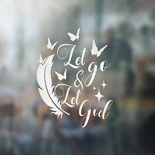 Let Go And Let God Premium Vinyl Decal picture