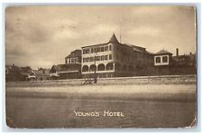 1908 Young's Hotel Bathing Beach Scene Winthrop Maine ME Posted Vintage Postcard picture