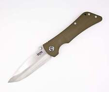 Southern Grind Bad Monkey Drop Point Satin - OD Green G10 Handles (Made in GA) picture