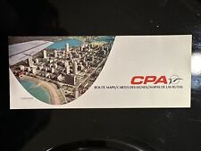 Vintage 1968 Route Map of CPA Canadian Pacific Airlines Airways picture