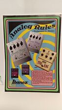 IBANEZ GUITAR EFFECTS ANALOG RULES  TUBE KING CLASSIC  - 11X8.5 - PRINT AD.  x2 picture