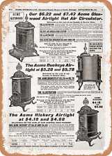 METAL SIGN - 1902 Sears Catalog Heaters Page 814 - Vintage Rusty Look picture