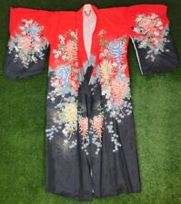 Vintage Authentic Japanese Silk Kimono 1980'S Rare picture