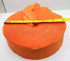 Large Roll of Vintage Orange Crepe Paper, Halloween, Most Likely Dennison picture