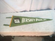 Vintage Hershey Park 50th Anniversary Felt Flag Pennant 1903 / 1953 picture