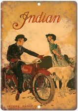 Indian Motorcycle Vintage Poster Art Reproduction Metal Sign F40 picture