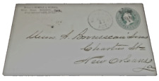 1870's YAZOO & MISSISSIPPI VALLEY RAILROAD VICKSBURG & NEW ORLEANS RPO ENVELOPE  picture