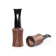 Ebony Wooden Cigar Mouthpiece Portable Cigar Tips Holder Size 43-47 Gauge Ring picture