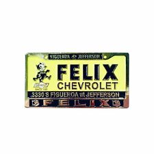 Original Felix Chevrolet License Plate Pin picture