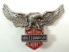 Vintage  Harley Davidson Motor Cycles Spread Eagle & Shield  Belt Buckle Baron picture