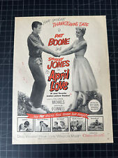 Vintage 1940s “April Love” Film Print Ad - Pat Boone - Shirley Jones picture