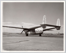 Photograph Fairchild C-82 Packet Twin Boom On Tarmac Vintage Military Aviation picture