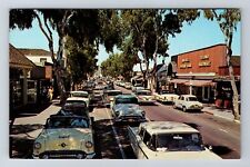 Balboa Island CA-California, Marine Avenue, Antique, Vintage Postcard picture
