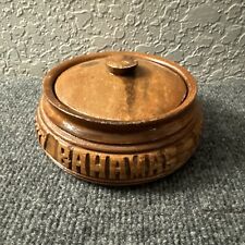 Vintage Bahamas Wood Hand Carved Container Souvenir  picture