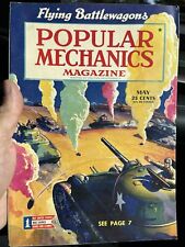 May 1943 Popular Mechanics Flying Battlewagons Sherman Tank w colored smoke VG picture