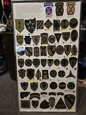 Vintage US Army Subdued Shoulder Sleeve Insignia 63 Patches Total picture